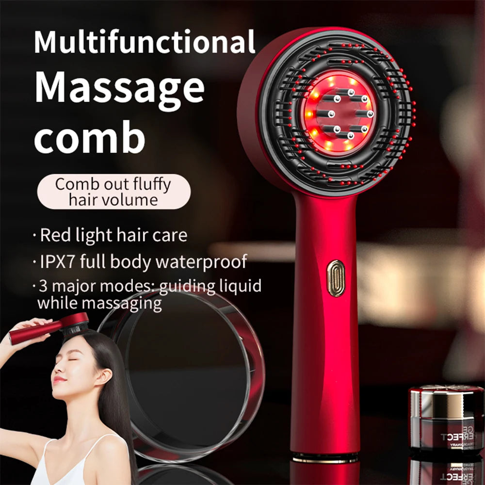 Electric Vibration Massage Comb Red Light Therapy Hair Growth Massage Scalp Brush Anti Hair Loss Liquid Oil Applicator Hair Care Se474c5694bdd4508a8cdbdfe3932cb9c0 Red, White and Blue Products Store